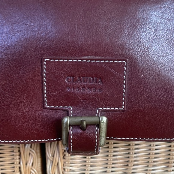 Vintage Claudia Firenze Brown Leather Saddle Shoulder Bag - Picture 3 of 12